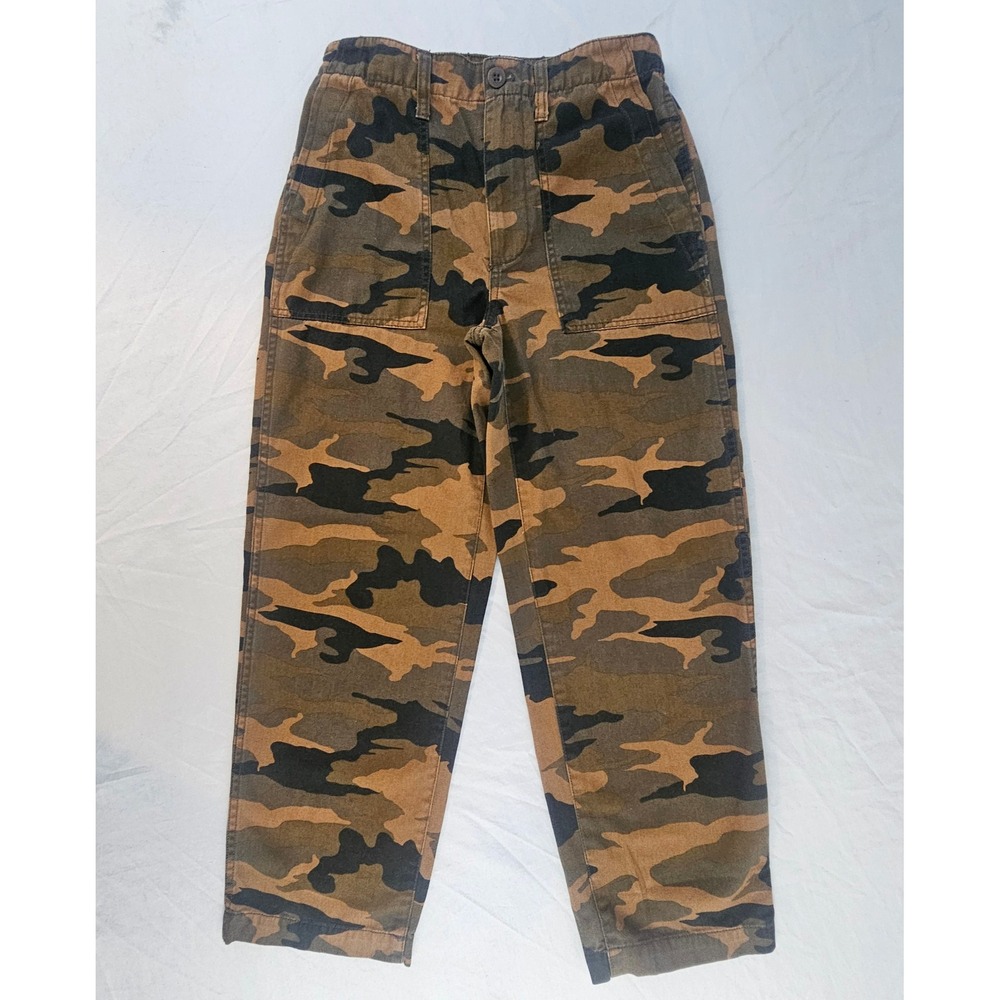 Madewell Women's Size 26 Adjustable Waist Camo Cargo Crop Pants L693